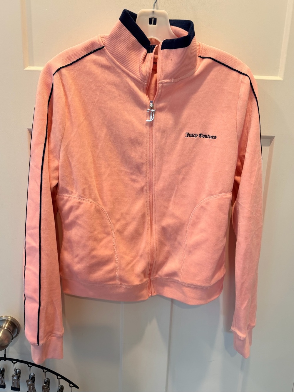 NWT Juicy Couture Pink Velour Track Jacket Juicy Anyone Size L